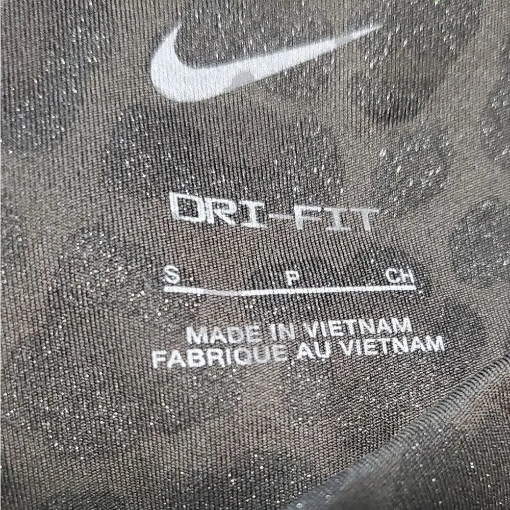 Nike Black Leopard Shimmery Leggings